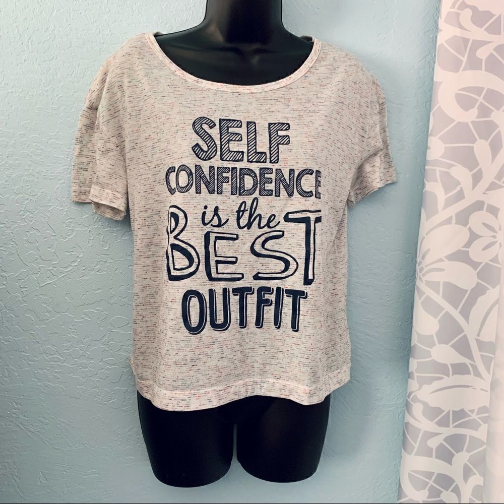 Just g Graphic Scoop Neck Short Sleeve T-shirt Size Small